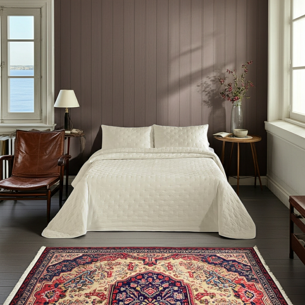 DOTS - Överkast Pierre Cardin med kuddfodral