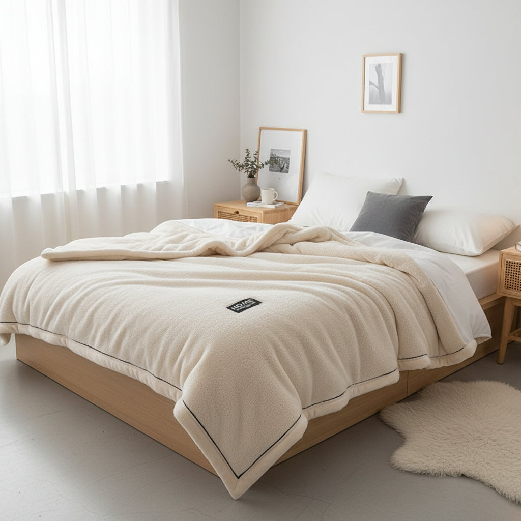 Överkast Överkast HEMMET – Elegant textur för ett harmoniskt sovrum (Flera varianter)