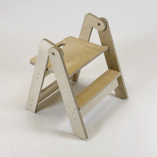 Pall Pall ihopfällbar LITEN – Mångsidig sittmöbel i naturligt trä (Flera varianter)