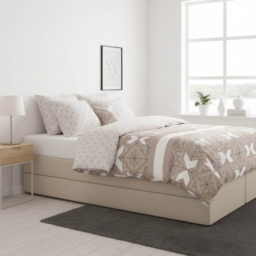 Påslakan Påslakanset SÖMNIG – Modern estetik i mjuk bomull (220 x 240 cm)