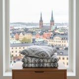 Påslakan Påslakanset SÖMNIG - svartvitt (220x240cm)