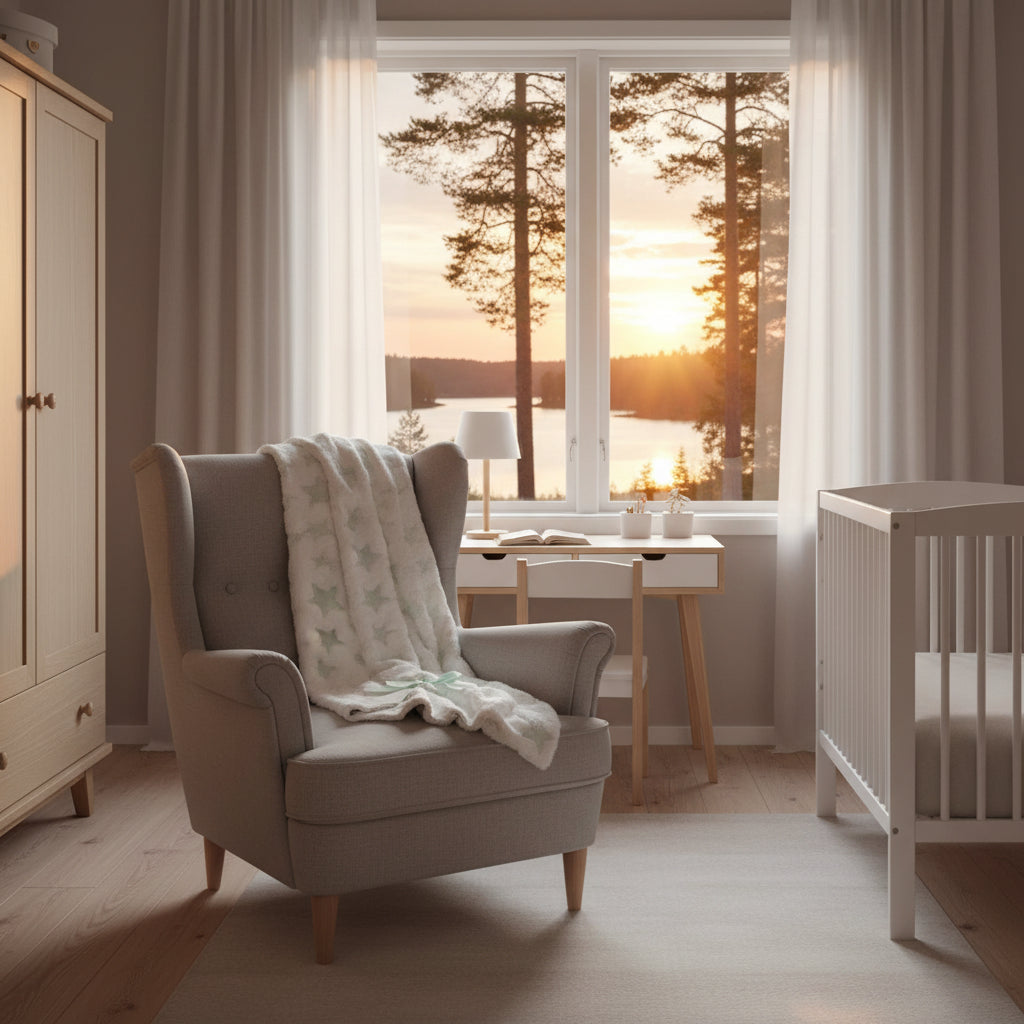 Babyfilt Presentset HJÄRTAT – mjuk filt och gosedjur i fint gåvoset