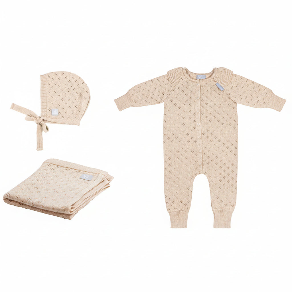 Presentset Presentset LOVE – Lyxigt gåvoset i 100 % merinoull för nyfödd (Flera varianter)