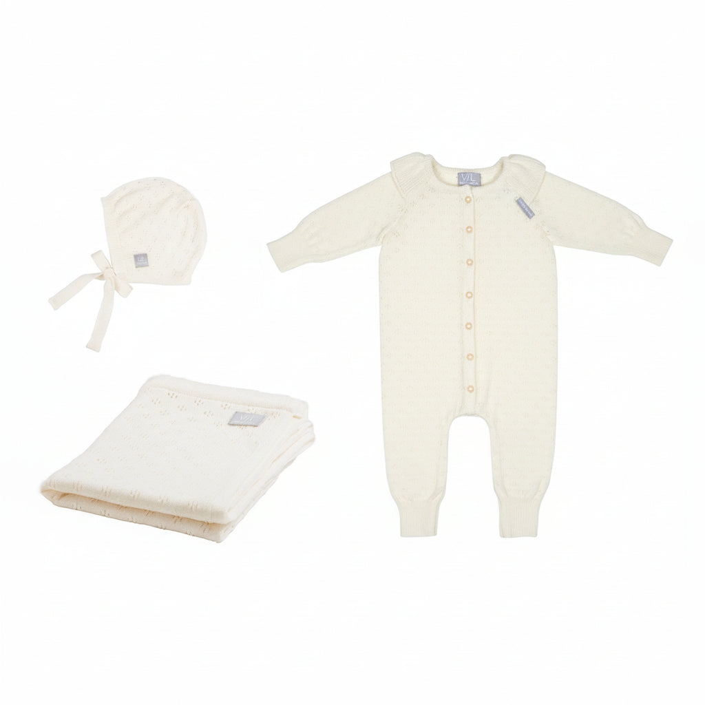 Presentset Presentset LOVE – Lyxigt gåvoset i 100 % merinoull för nyfödd (Flera varianter)