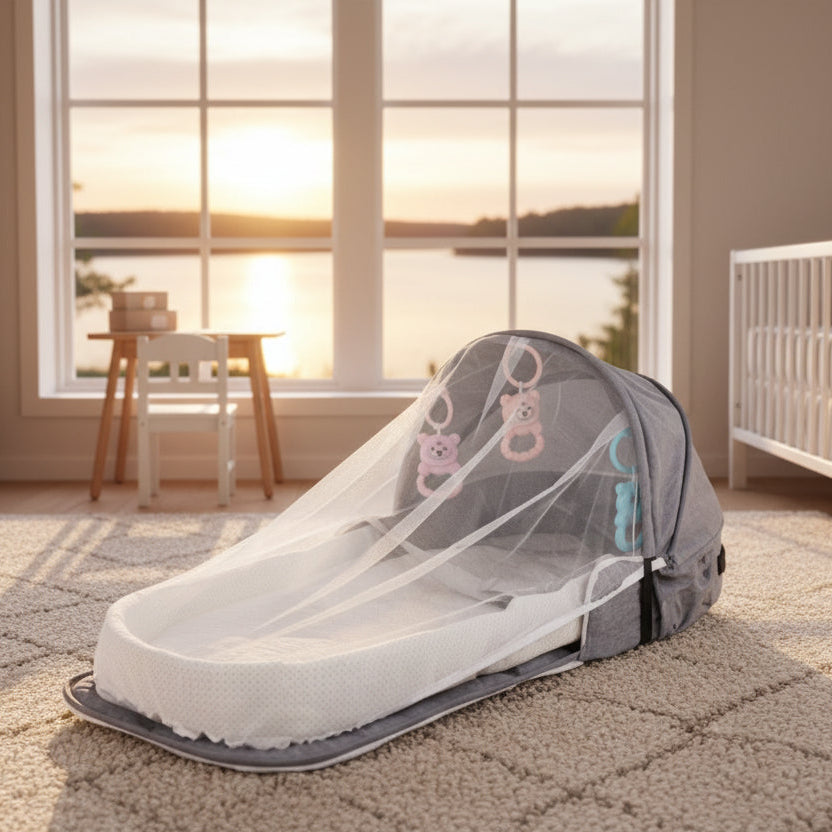 Resesäng Resesäng KRIBBA – Kompakt och stabil resesäng för trygg sömn på resan