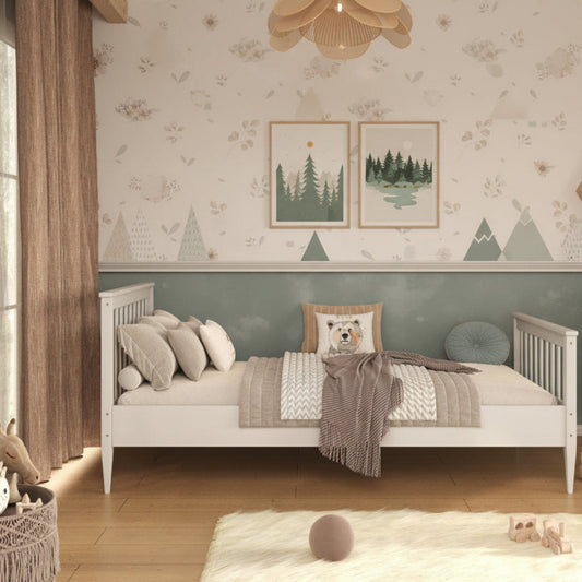 Säng Barnsäng EMILIA – Klassisk träsäng i skandinavisk design (Flera varianter)