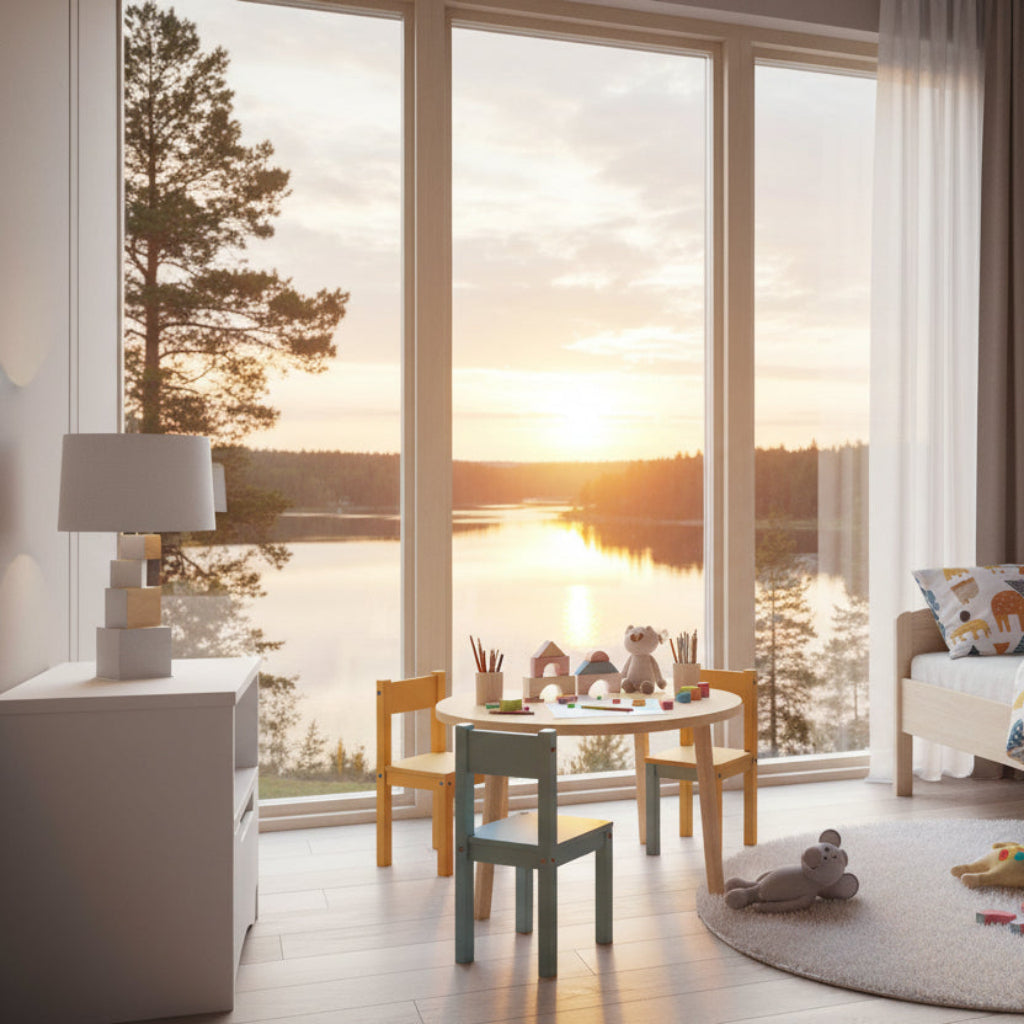 Sängbord Sängbord KLASSISK vit – Stilrent nattduksbord i massivt trä