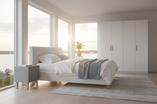 Bedside Table Kubi - Grey