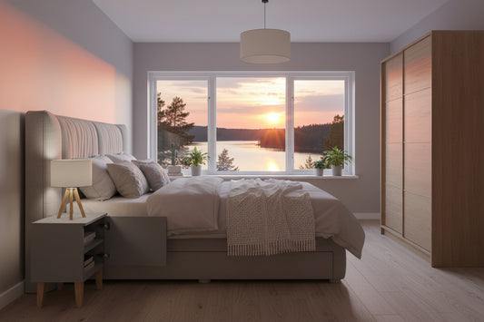 Bedside Table Kubi - Grey