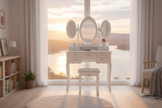 Fésülködő asztal Milano, több színben-fehér-0