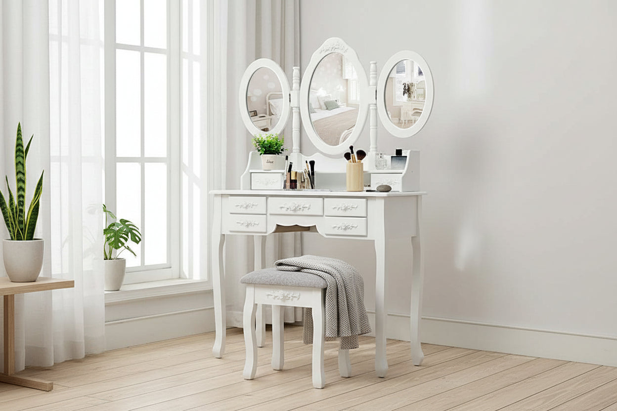 Fésülködő asztal Milano, több színben-fehér-1