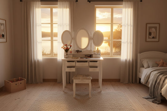 Fésülködő asztal Milano, több színben-fehér-2