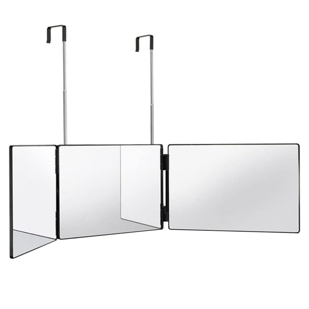Sminkspegel Spegel TREDELAD – Flexibel 3-panelsspegel med teleskopupphängning
