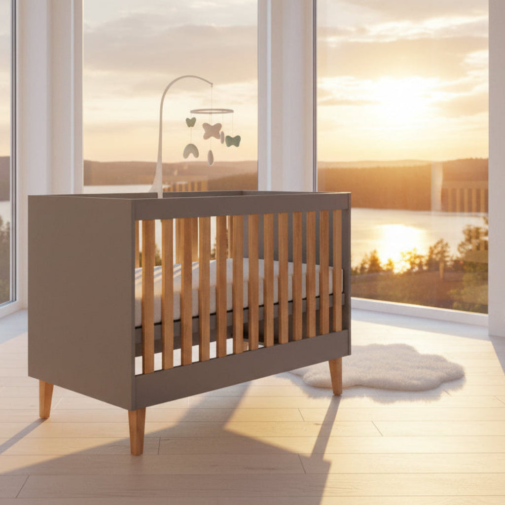 Spjälsäng Spjälsäng KUBI – Modern spjälsäng i skandinavisk stil