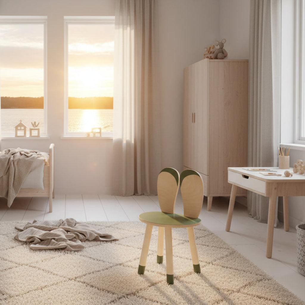 Stol Barnstol KANINEN – Charmig sittmöbel i skandinavisk design