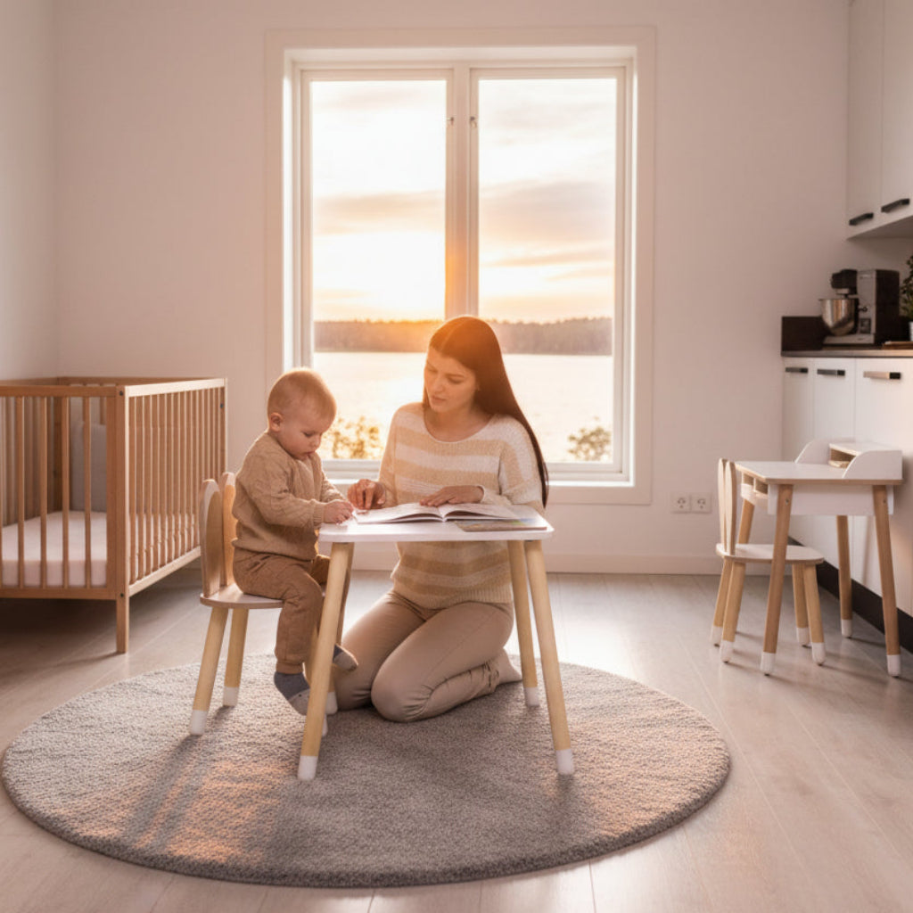 Stol Barnstol KANINEN – Charmig sittmöbel i skandinavisk design