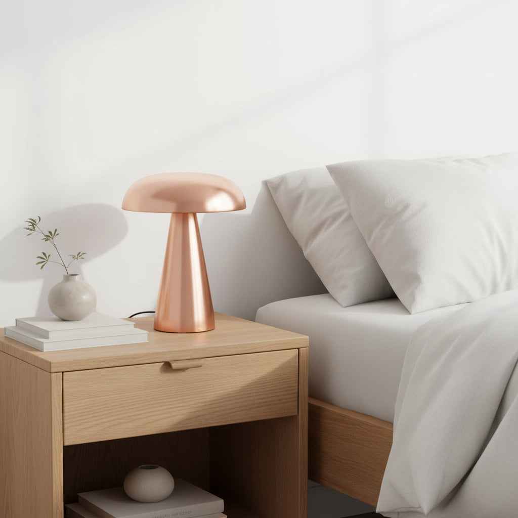 Bordslampa Bordslampa SVAMP – Tidlös design med mjuk stämningsbelysning