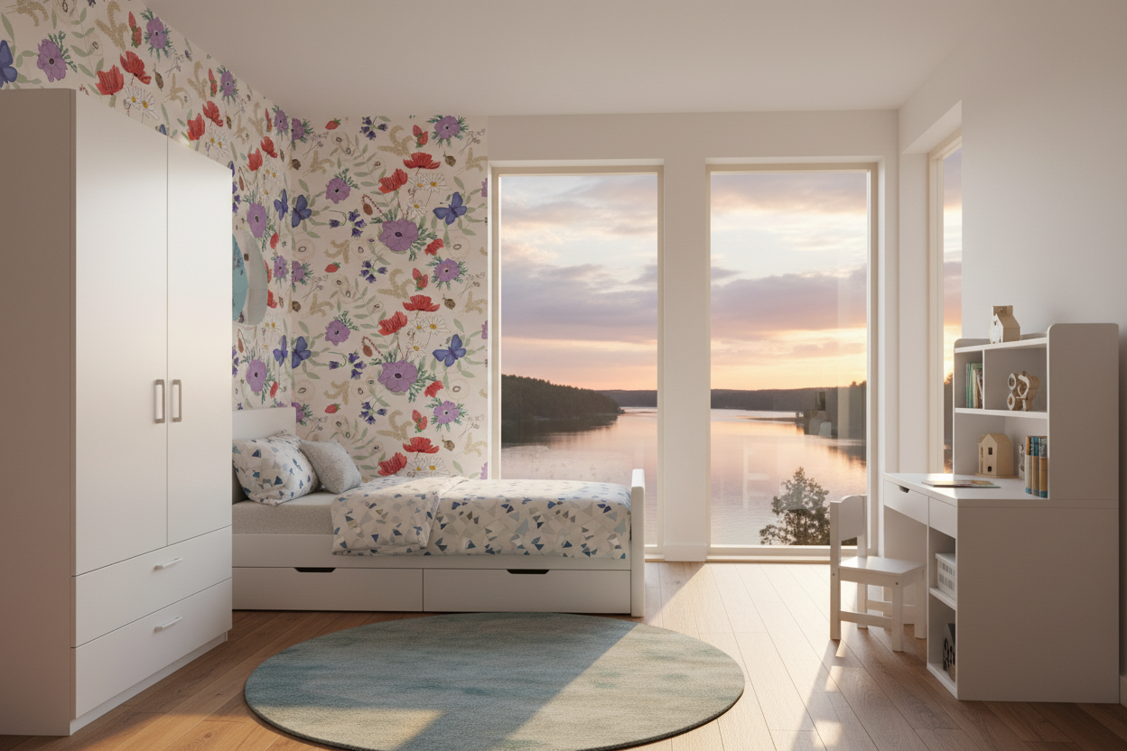 Vanilla Meadow eco wallpaper