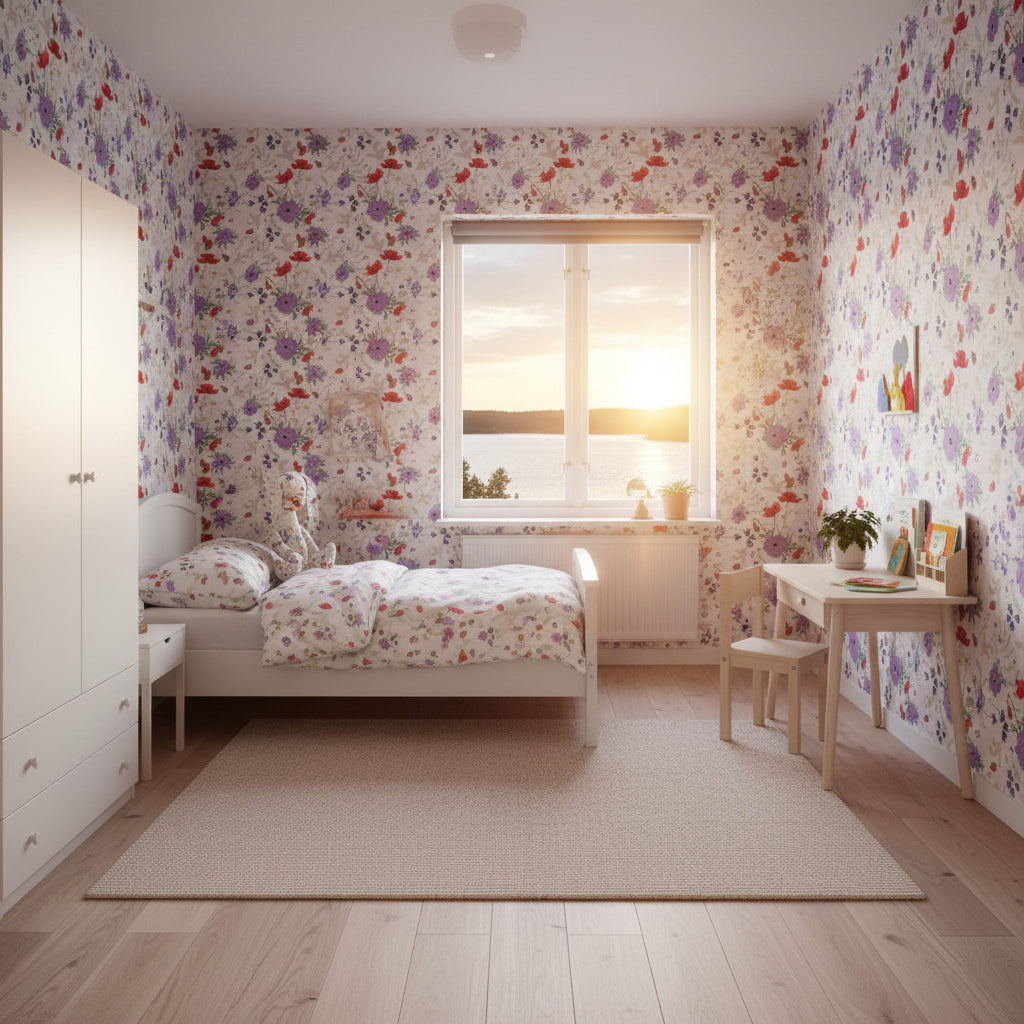 Vanilla Meadow eco wallpaper