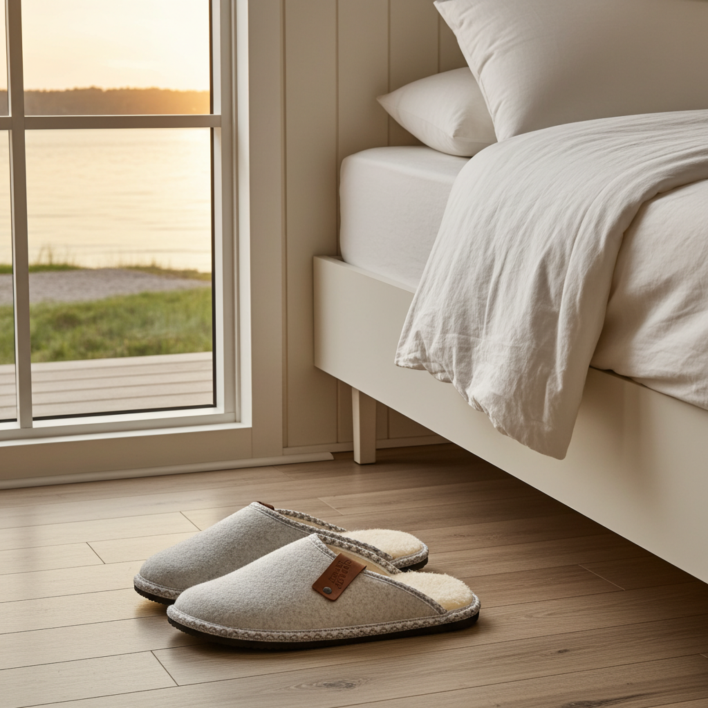 Tofflor Tofflor MALÅ – Handgjord komfort i naturlig filt och lammull (Flera storlekar)