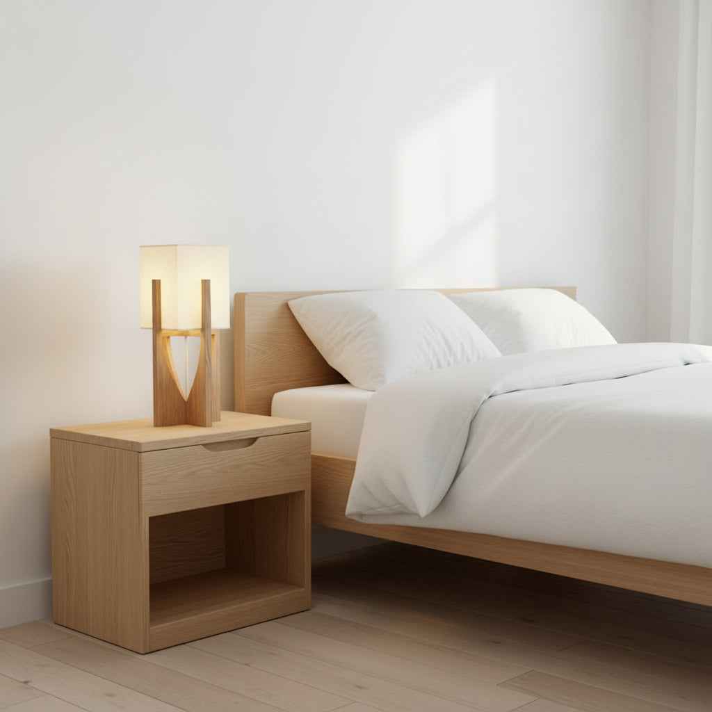 Lampa Lampa TRÄFÅNG – Dekorativ bordslampa i naturnära design
