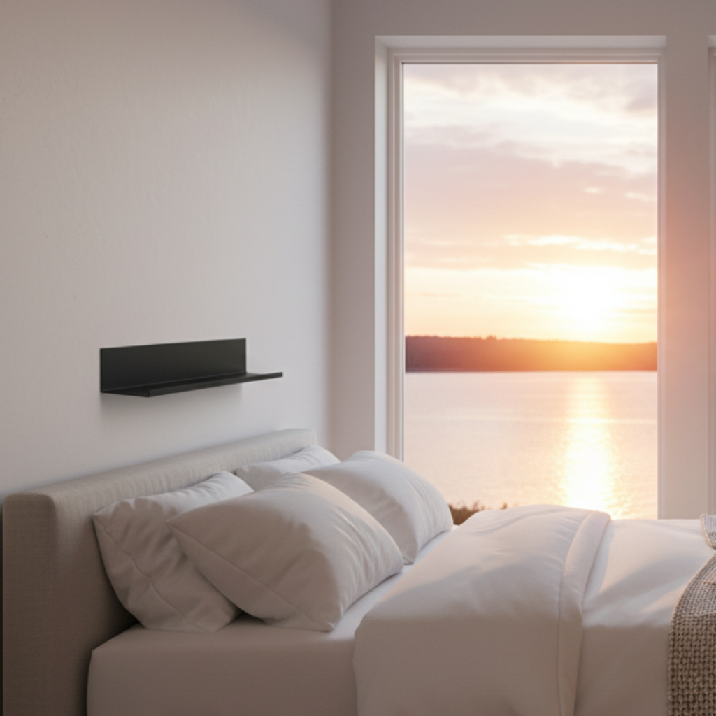 Vägghylla INDUSTRI – Stilren hylla i metall (Flera varianter)