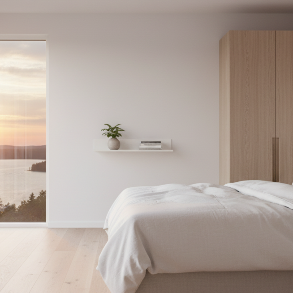 Vägghylla INDUSTRI – Stilren hylla i metall (Flera varianter)