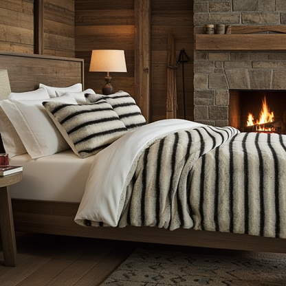 VINTERFÄLL Bäddset i fleece dubbelsäng