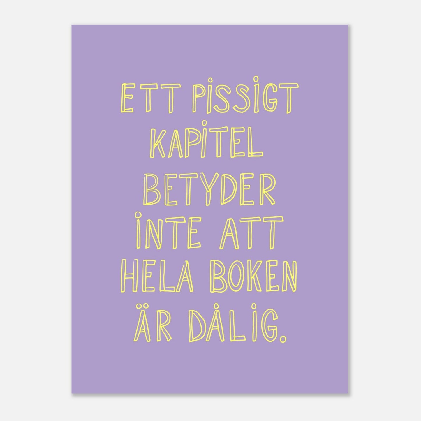 Ett pissigt kapitel - Affisch