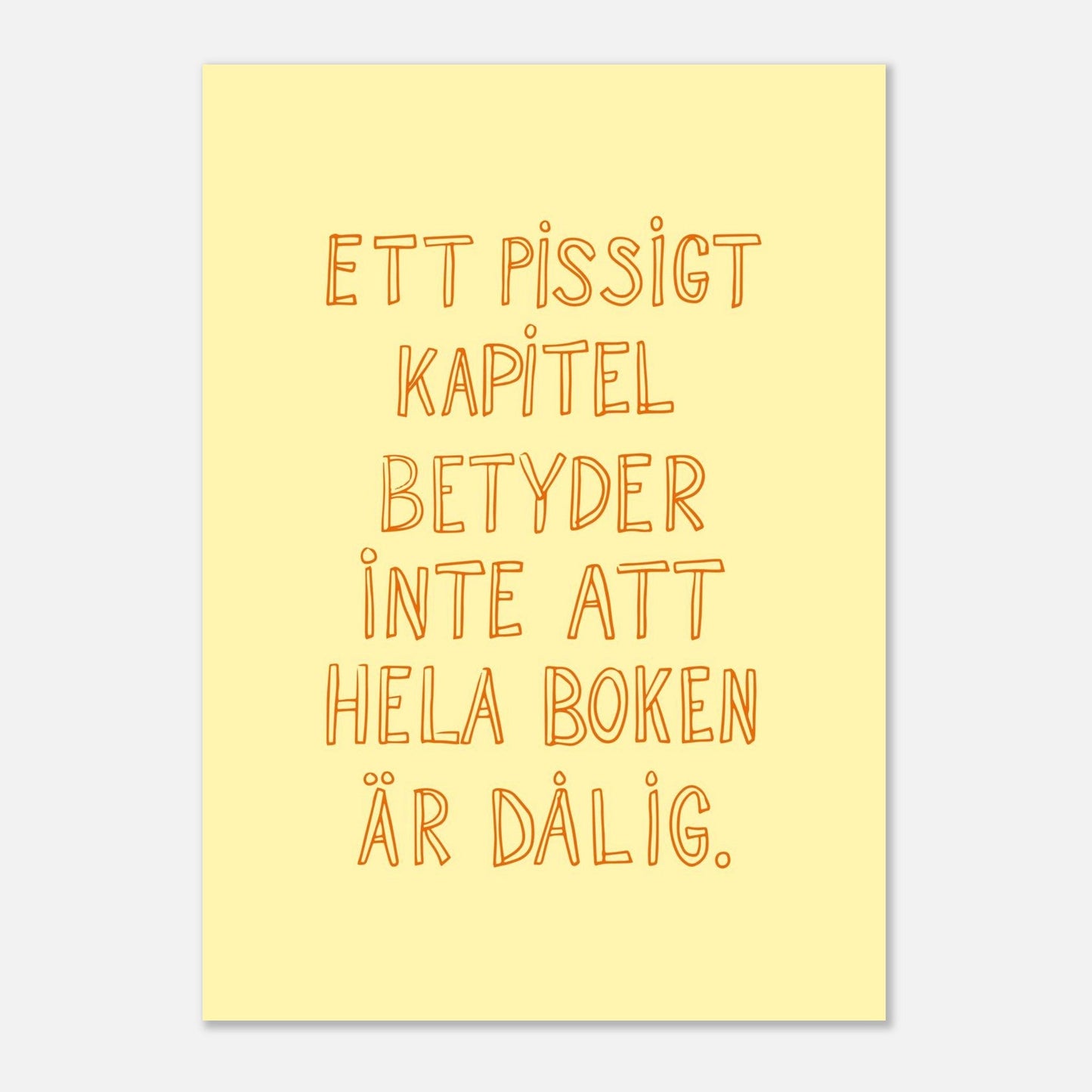 Ett pissigt kapitel - Affisch