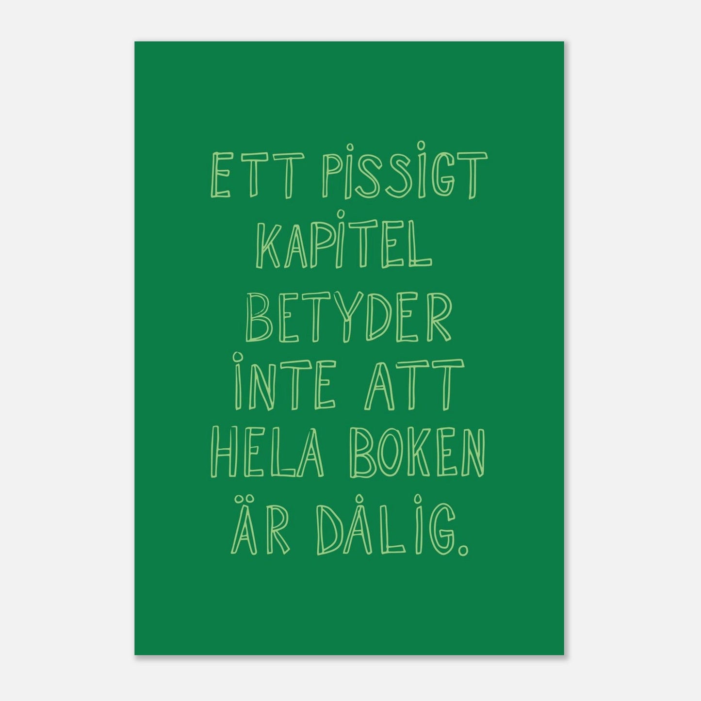 Ett pissigt kapitel - Affisch