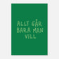 Allt går bara man vill - Affisch