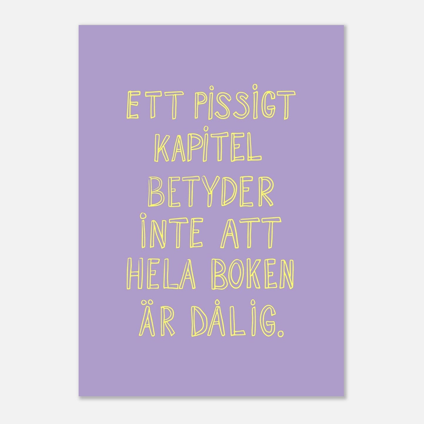 Ett pissigt kapitel - Affisch