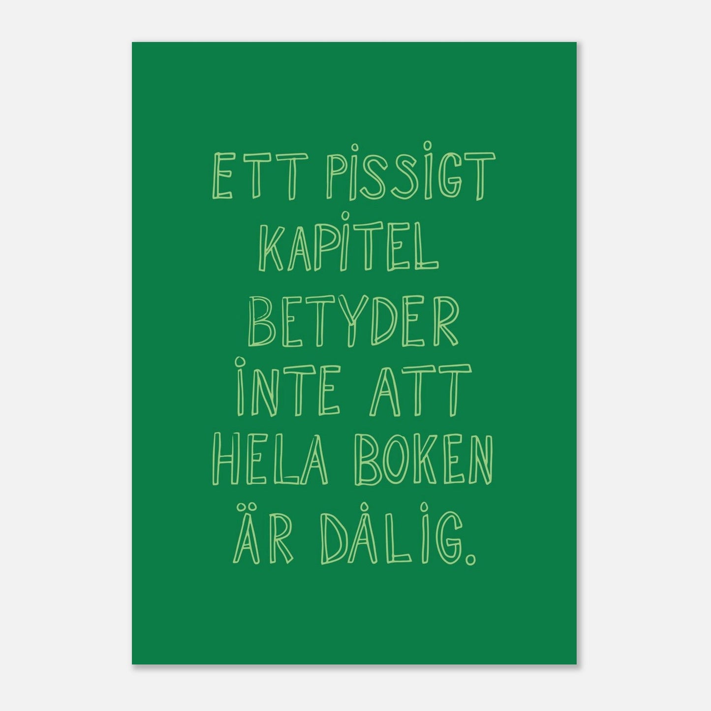 Ett pissigt kapitel - Affisch