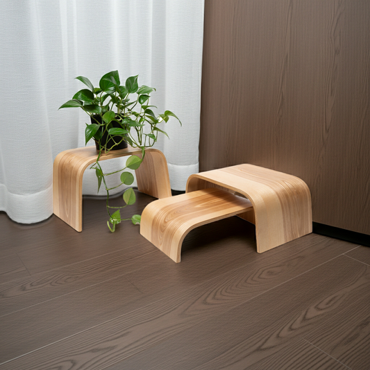 WOODEN - Växtställ / piedestal för krukväxter 3-Pack