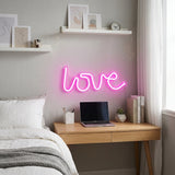 LOVE neonlampa – Romantisk stämningsbelysning med stilren LED-teknik
