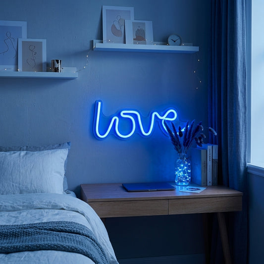 LOVE neonlampa – Romantisk stämningsbelysning med stilren LED-teknik
