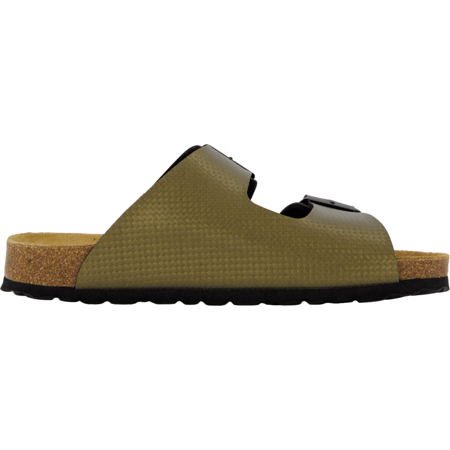Tofflor AXELDA SLIP-IN SANDAL – Ergonomisk komfort i stilren olivgrön design
