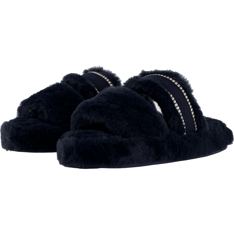 Tofflor TOMMY HILFIGER FUR BASICS SLIPPER – Lyxig och mjuk innetoffel