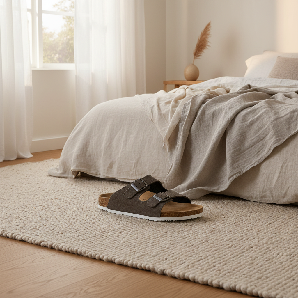 Tofflor EXANI SPECTRA – Ergonomisk slip-in i äkta mocka