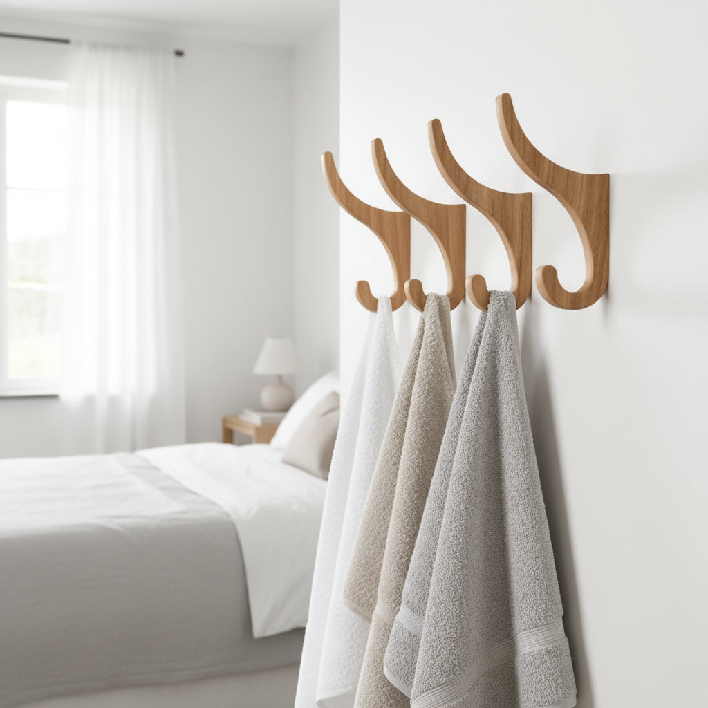 Krok Krokar set om 2st i trä UPPÅT – Stilren och platsbesparande väggförvaring