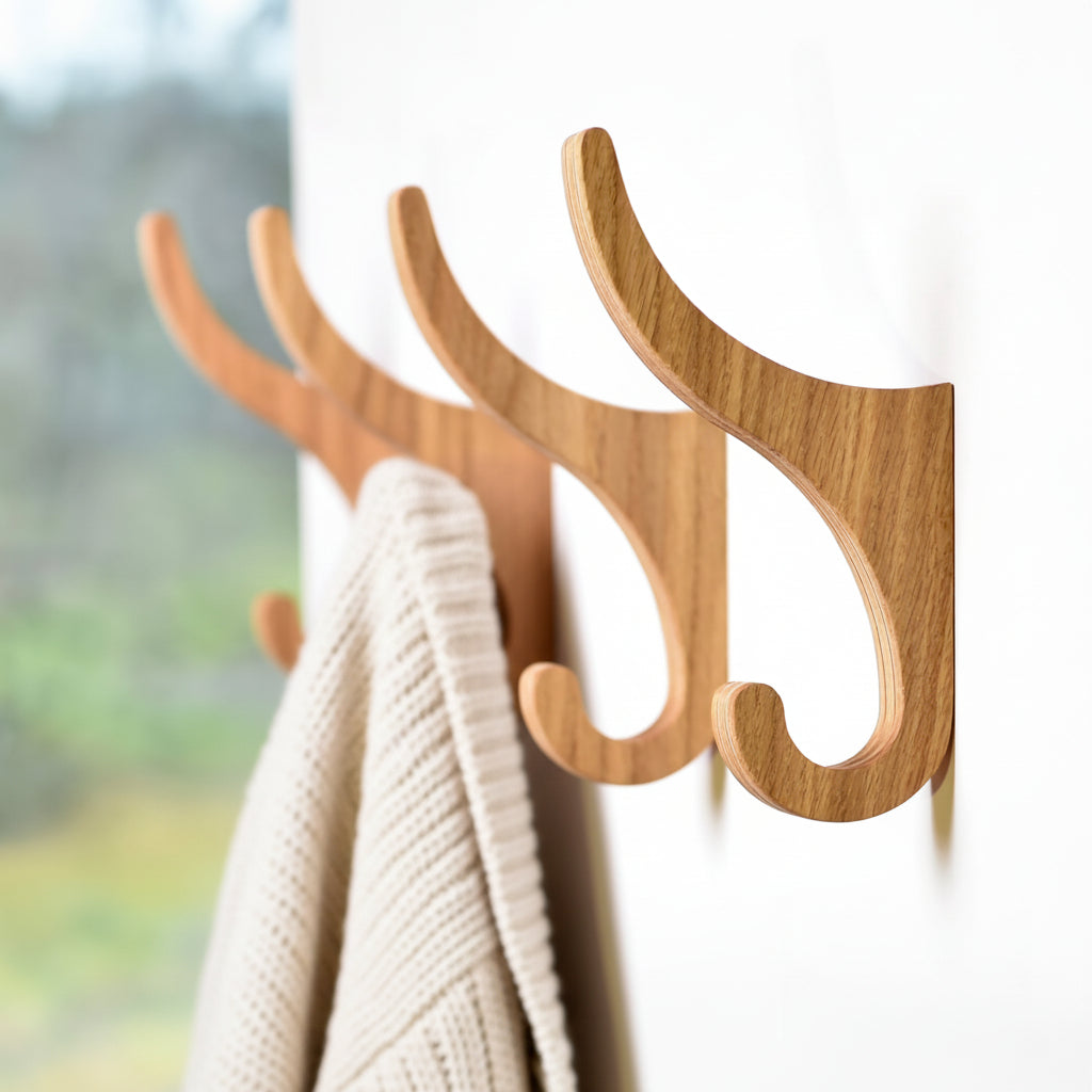 Krok Krokar set om 2st i trä UPPÅT – Stilren och platsbesparande väggförvaring